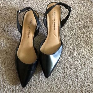 Christian Siriano size 8 sling back pumps